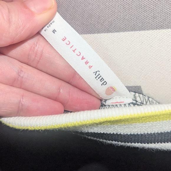 Anthropologie Black and White Asymmetrical Pencil Midi Skirt - Picture 7 of 7